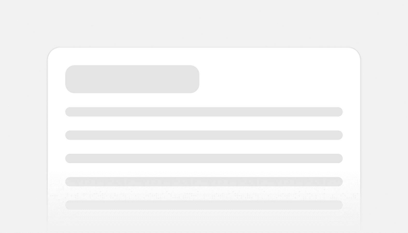 Screenshot of the Skeleton page component