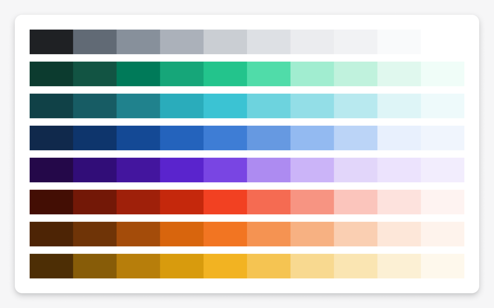 Image of new color palette